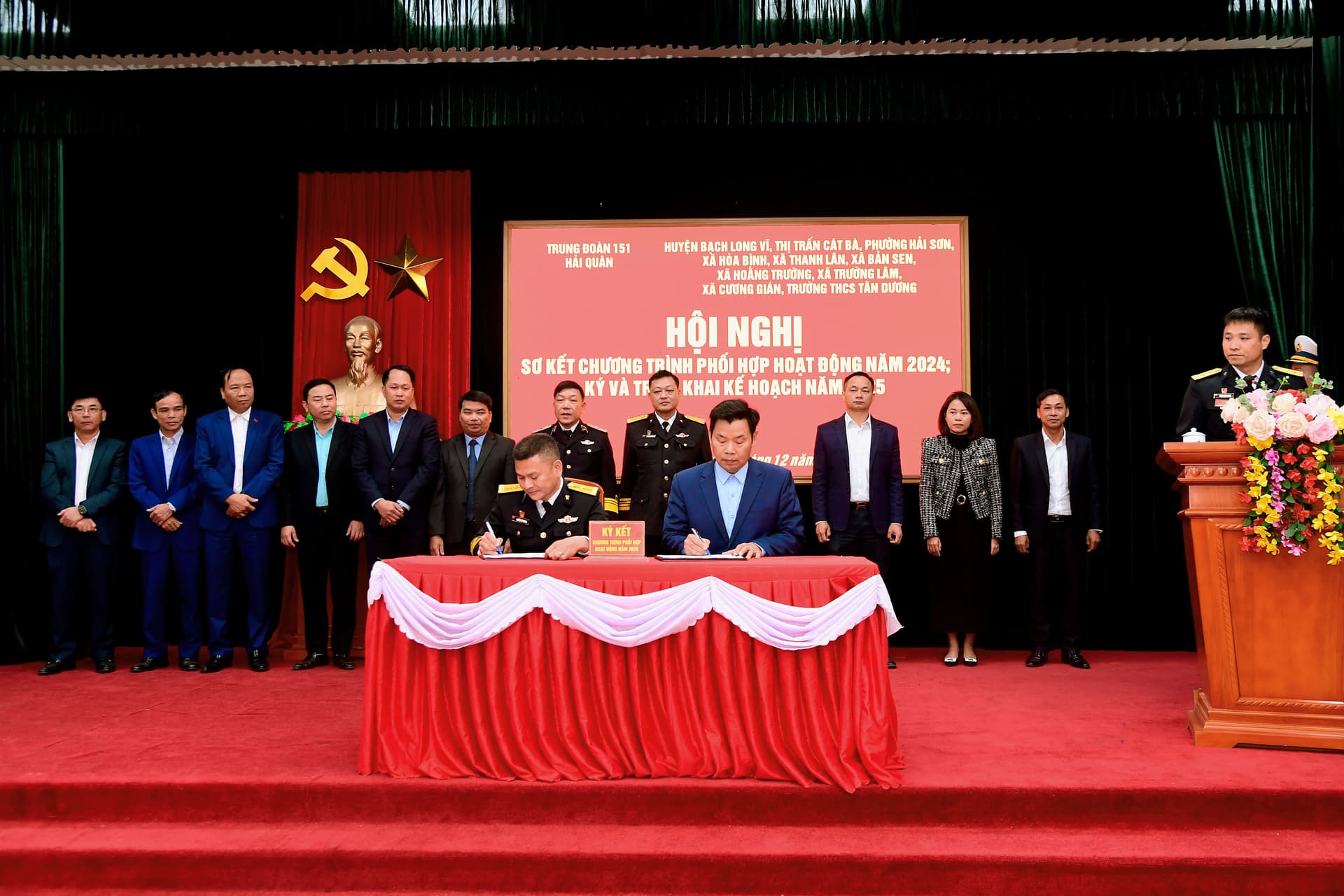 Trung đoàn 151: Sơ kết chương trình phối hợp hoạt động năm 2024 với các địa phương