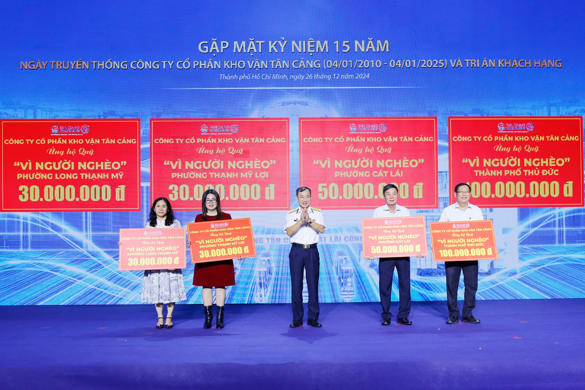 Công ty CP Kho vận Tân cảng gặp mặt kỷ niệm 15 năm thành lập