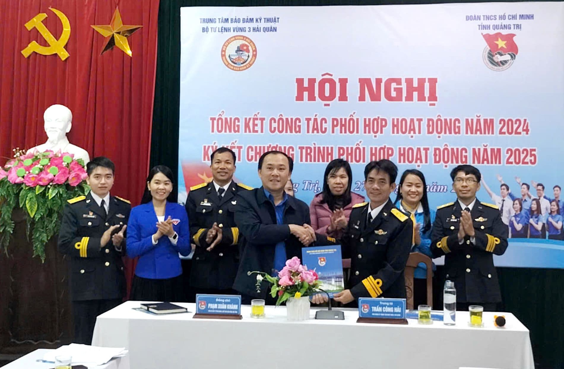 Trung tâm Bảo đảm kỹ thuật Vùng 3 và Tỉnh đoàn Quảng Trị thực hiện tốt công tác phối hợp hoạt động