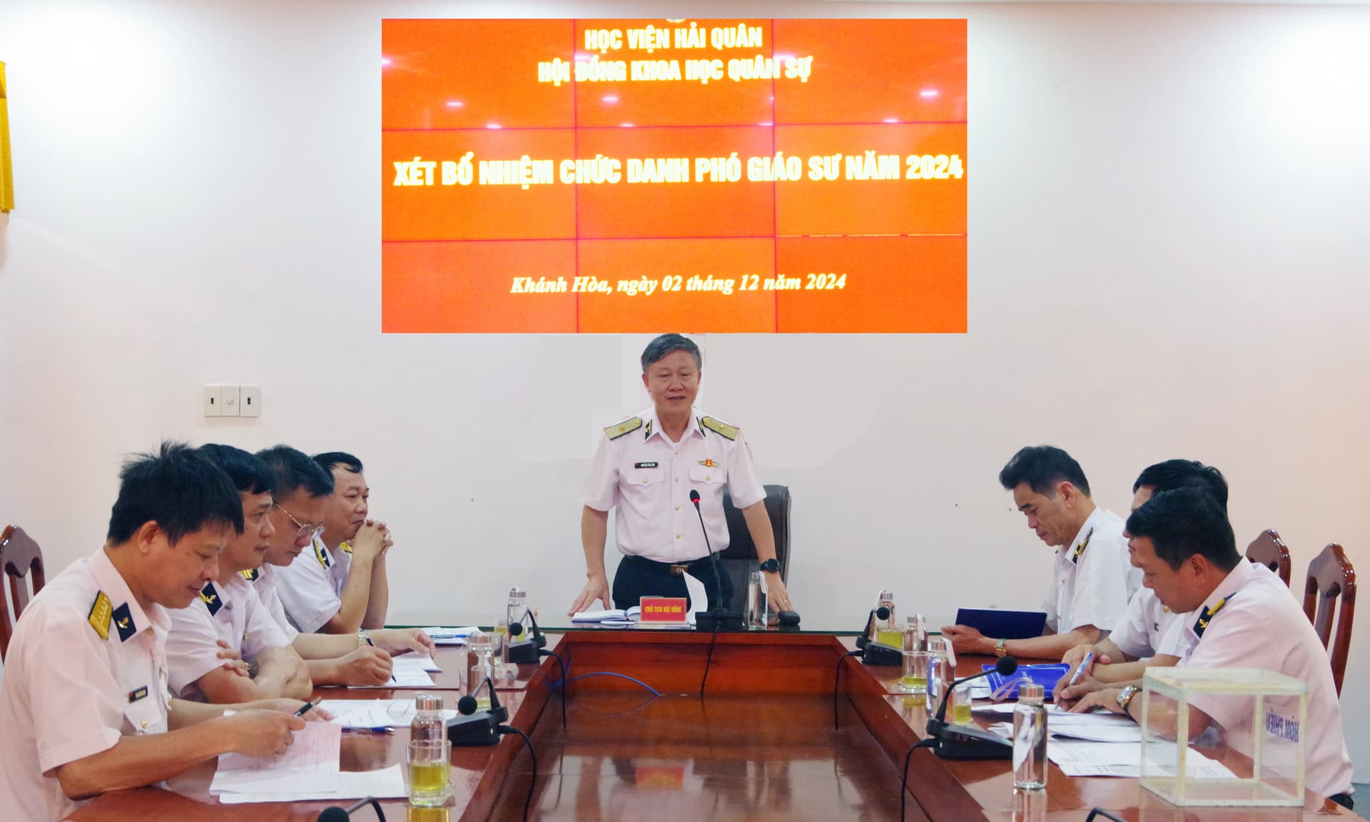 Học viện Hải quân: Xét bổ nhiệm chức danh phó giáo sư năm 2024