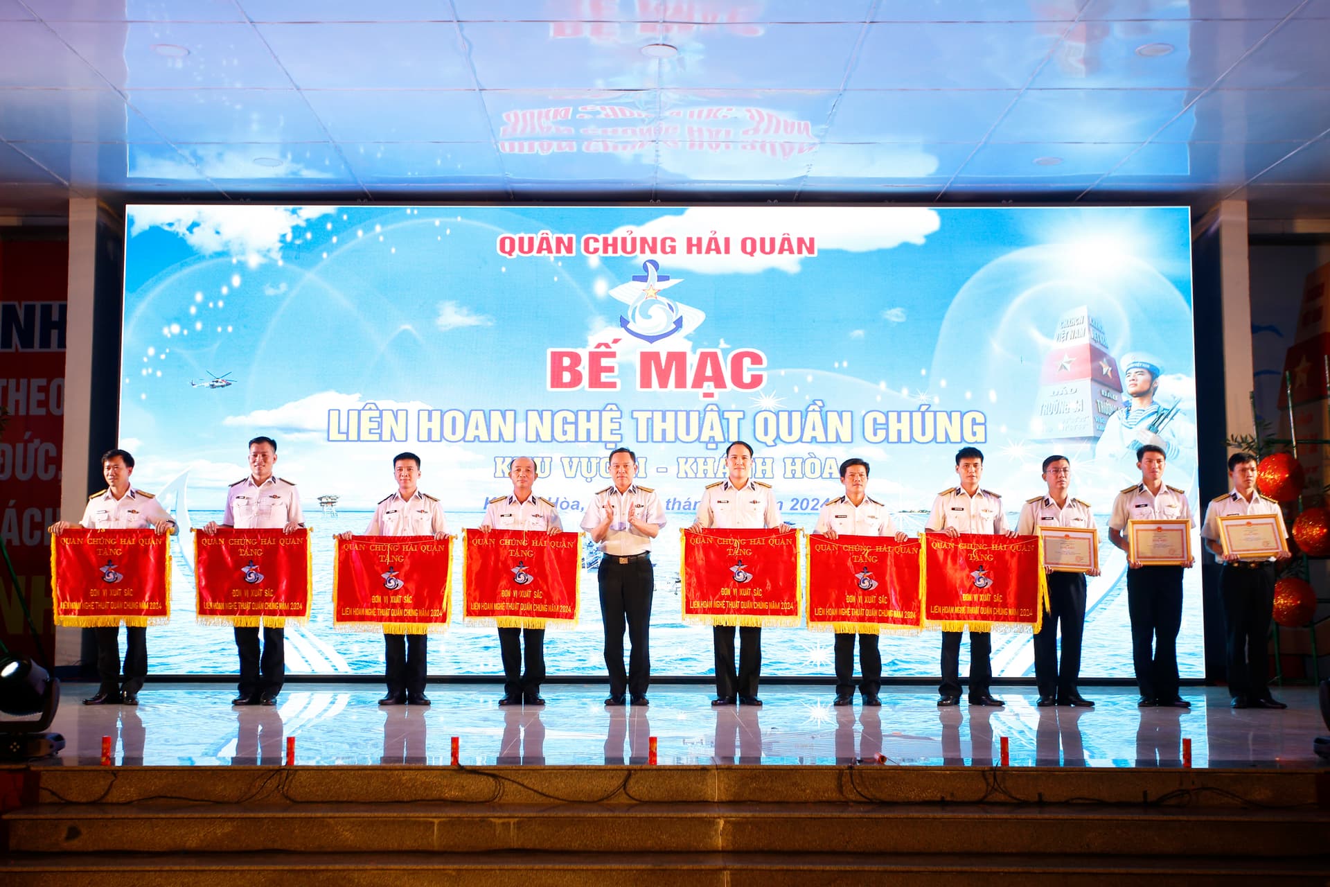 Bế mạc Liên hoan nghệ thuật quần chúng Quân chủng Hải quân năm 2024 khu vực II