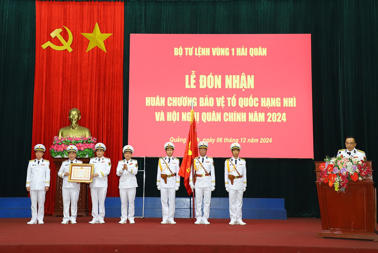 Vùng 1 Hải quân đón nhận Huân chương Bảo vệ Tổ quốc hạng Nhì