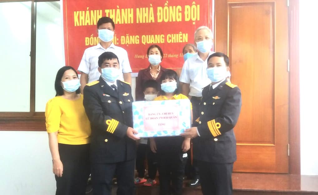 Lữ đoàn 170: khánh thành và bàn giao nhà đồng đội