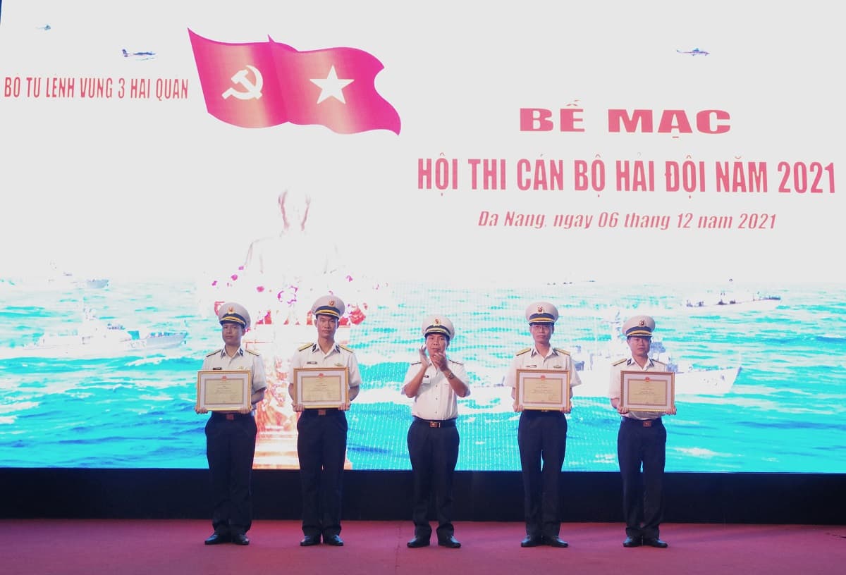 Vùng 3 tổ chức thành công Hội thi cán bộ hải đội năm 2021