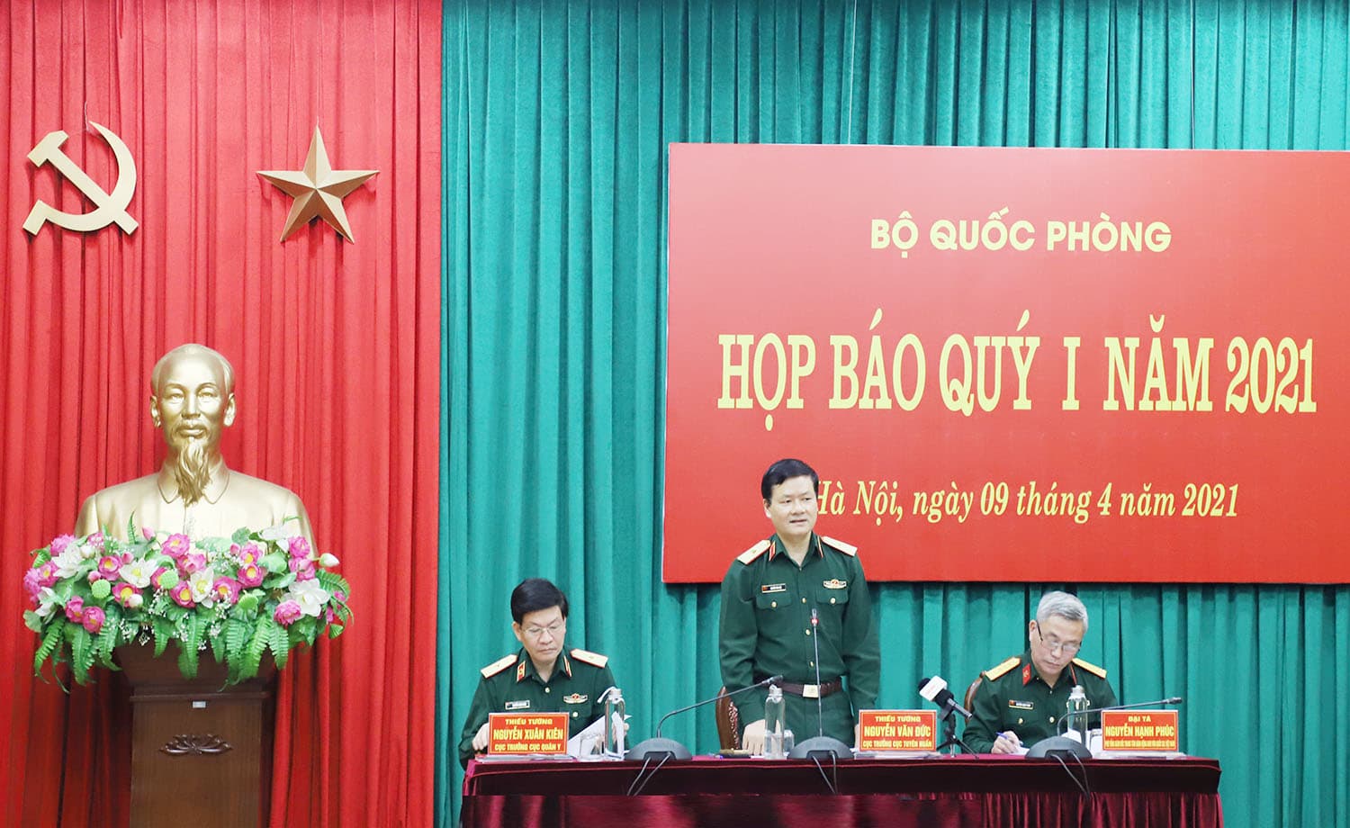 Bộ Quốc phòng họp báo Quý I năm 2021