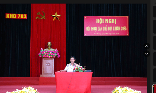 Kho 703: Hội nghị đối thoại dân chủ Quý II năm 2025