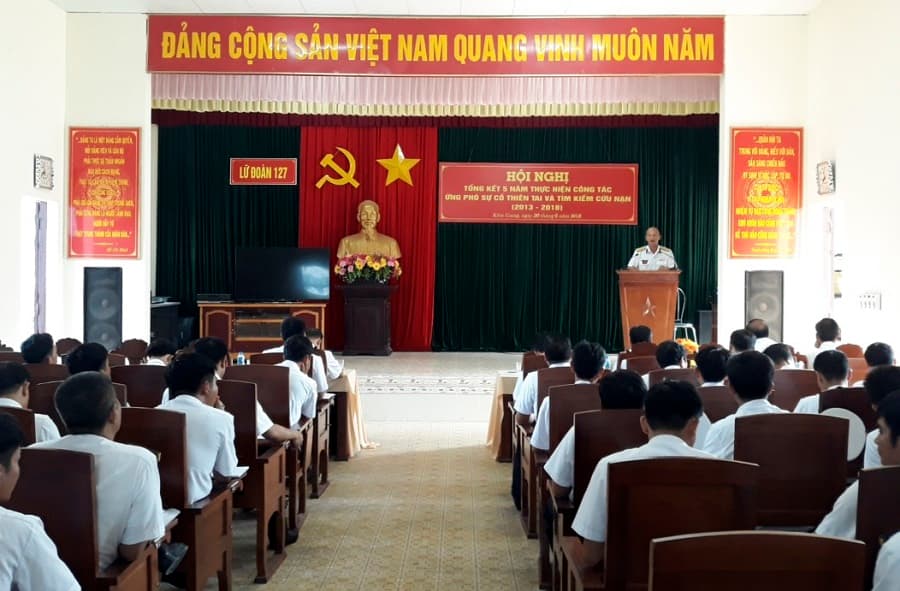 Lữ đoàn 127: Tổng kết 5 năm thực hiện công tác ứng phó sự cố thiên tai và tìm kiếm cứu nạn