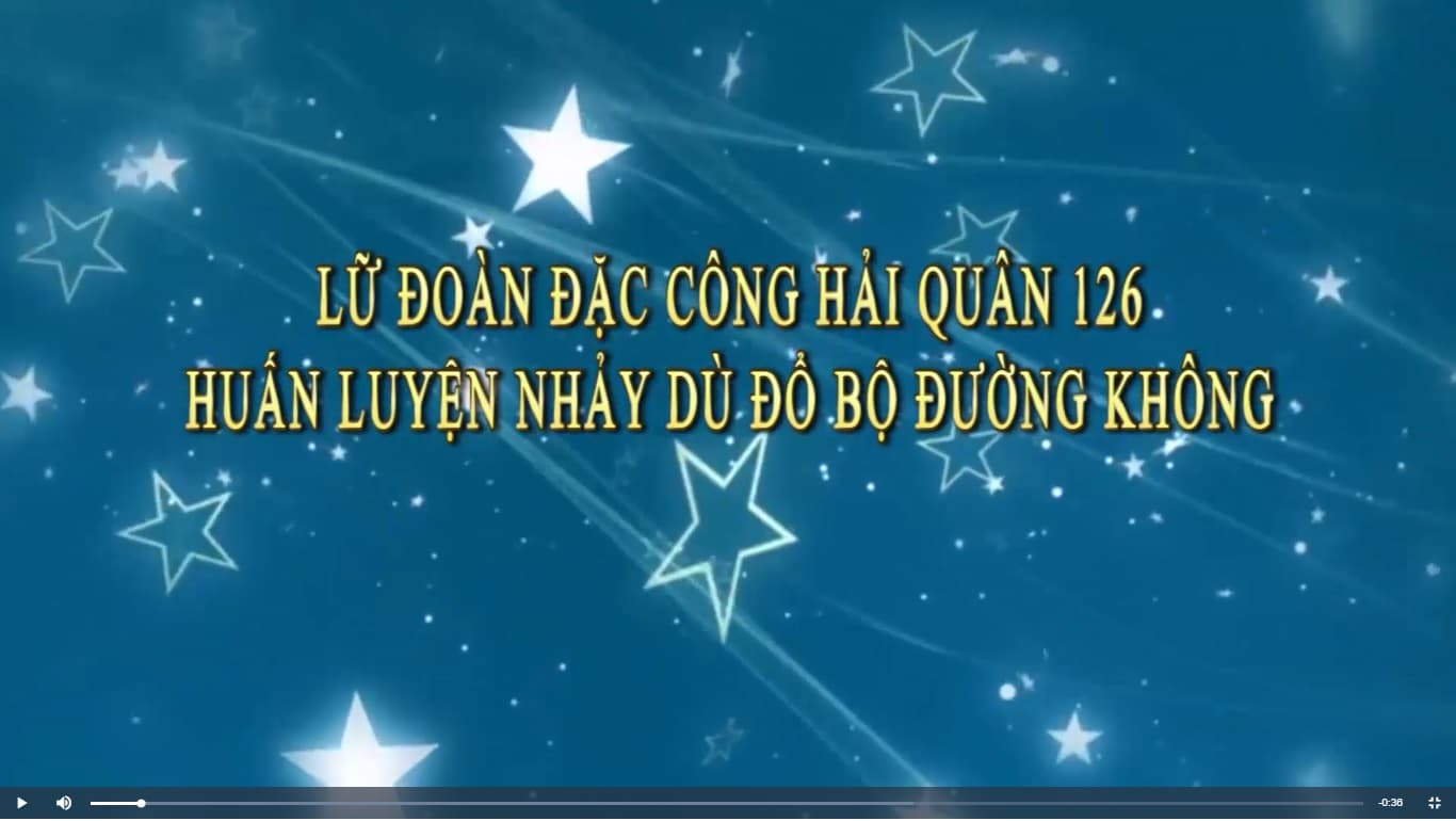 Lữ đoàn Đặc công Hải quân 126: Huấn luyện nhảy dù đổ bộ đường không
