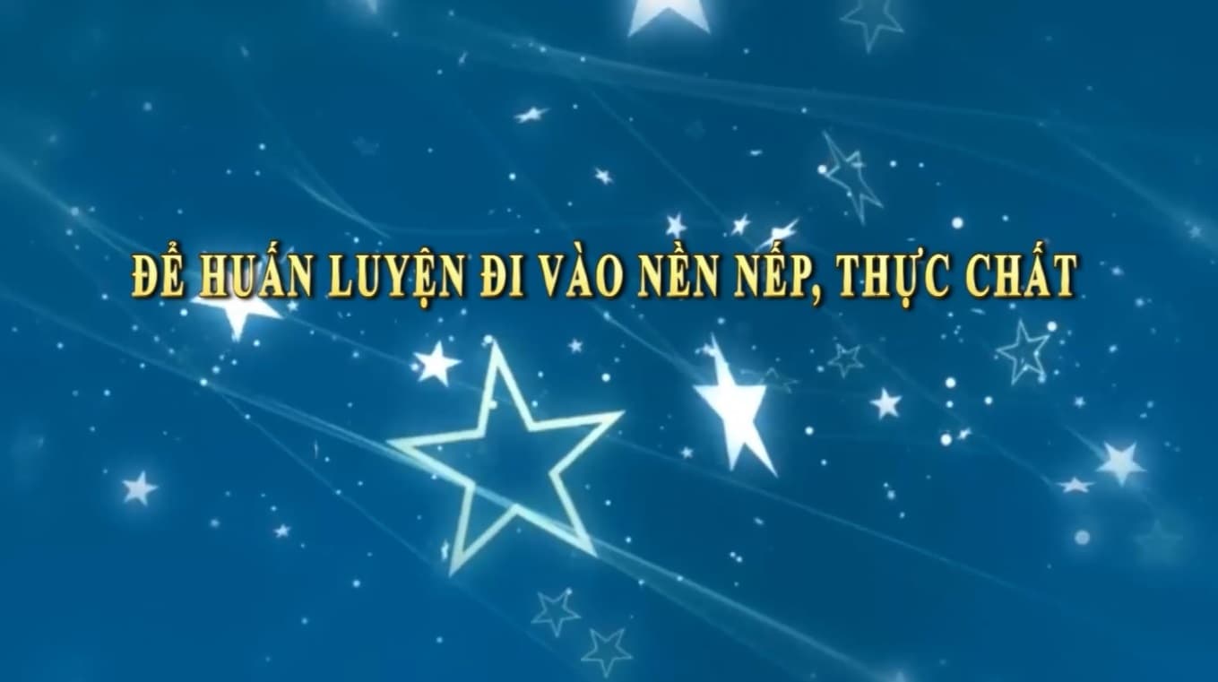 Để huấn luyện đi vào nền nếp, thực chất