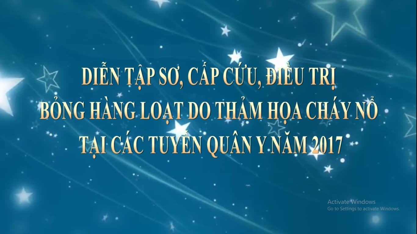 Diễn tập sơ, cấp cứu, điều trị bỏng hàng loạt do thảm họa chảy nổ tại các tuyến quân y năm 2017