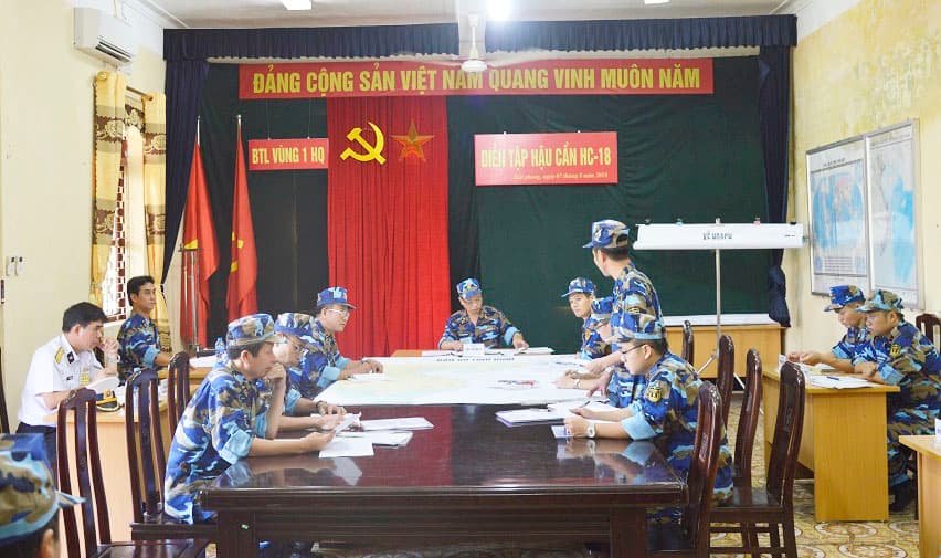 Vùng 1 Hải quân tổ chức thành công diễn tập hậu cần năm 2018