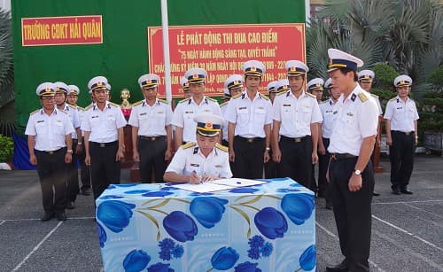 Trường Cao đẳng Kỹ thuật Hải quân phát động đợt thi đua cao điểm