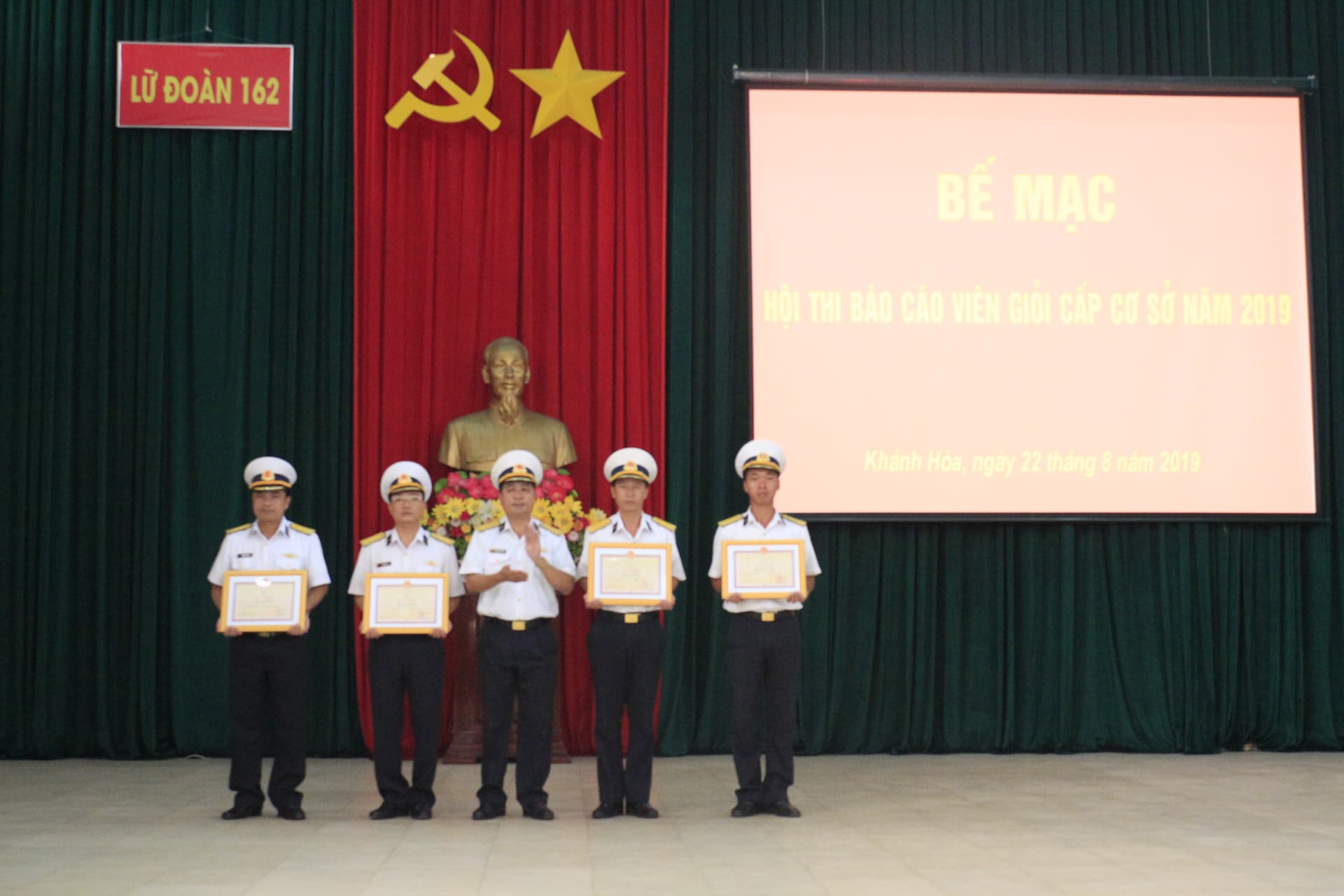 Lữ đoàn 162 bế mạc Hội thi Báo cáo viên giỏi năm 2019