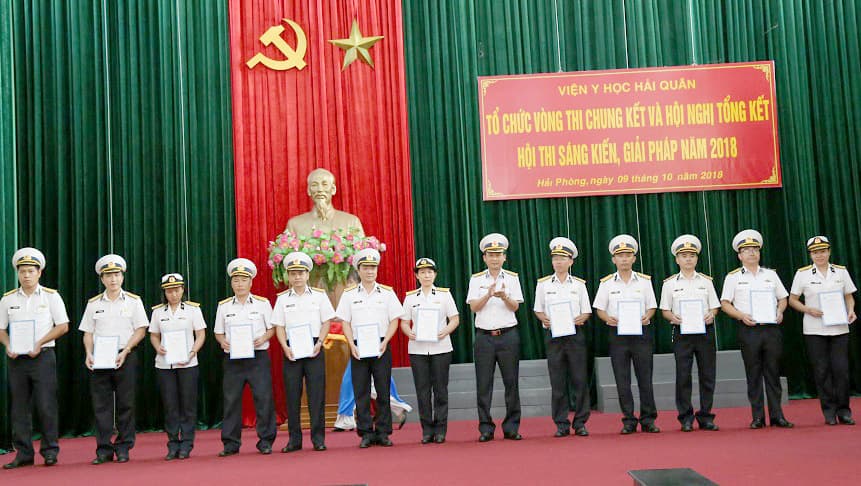 Viện Y học Hải quân: 6 tác giả đạt giải trong Hội thi sáng kiến, giải pháp 2018