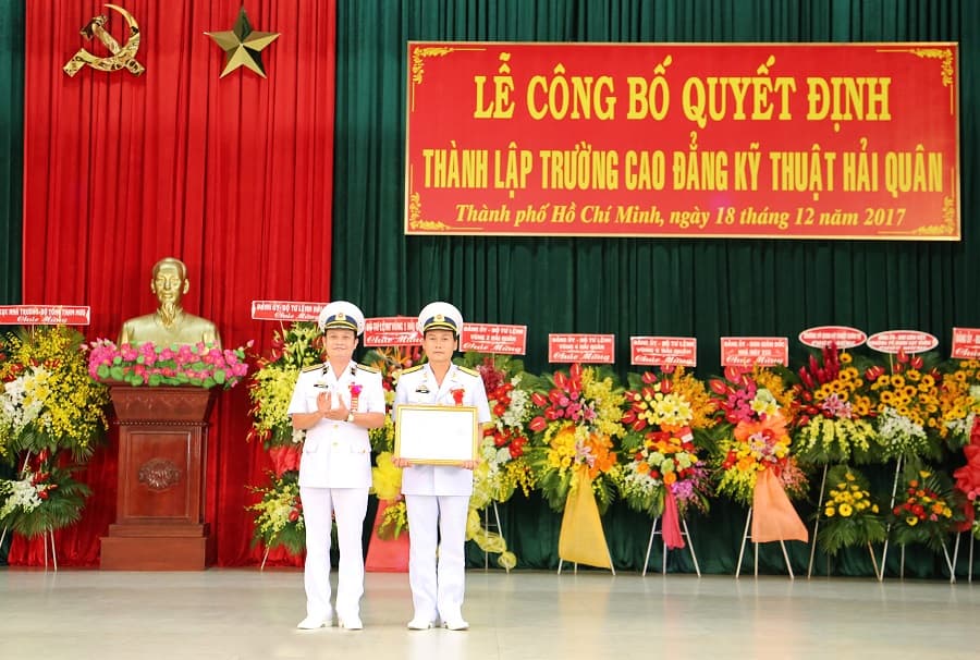Công bố Quyết định thành lập Trường Cao đẳng kỹ thuật Hải quân