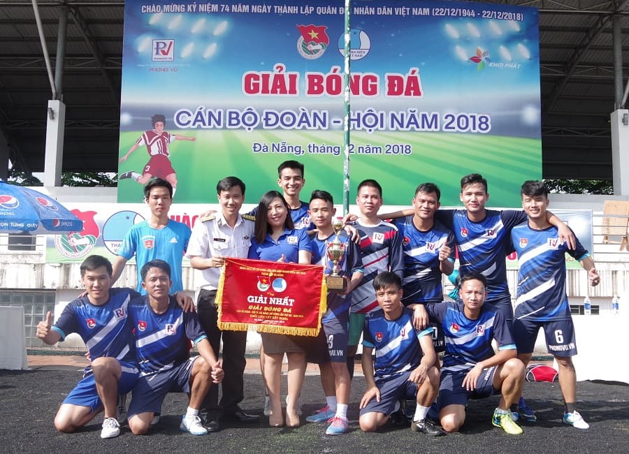 Vùng 3 Hải quân giành giải Nhất bóng đá cán bộ Đoàn - Hội TP. Đà Nẵng