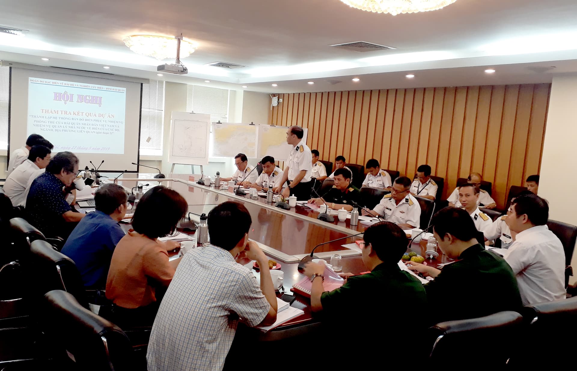 Nghiệm thu dự án Nhà nước về bản đồ biển