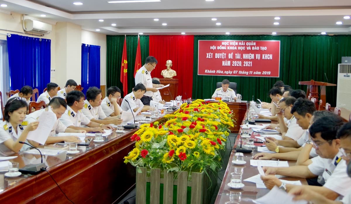 Học viện Hải quân xét duyệt danh mục đề tài, nhiệm vụ khoa học công nghệ năm 2020, 2021