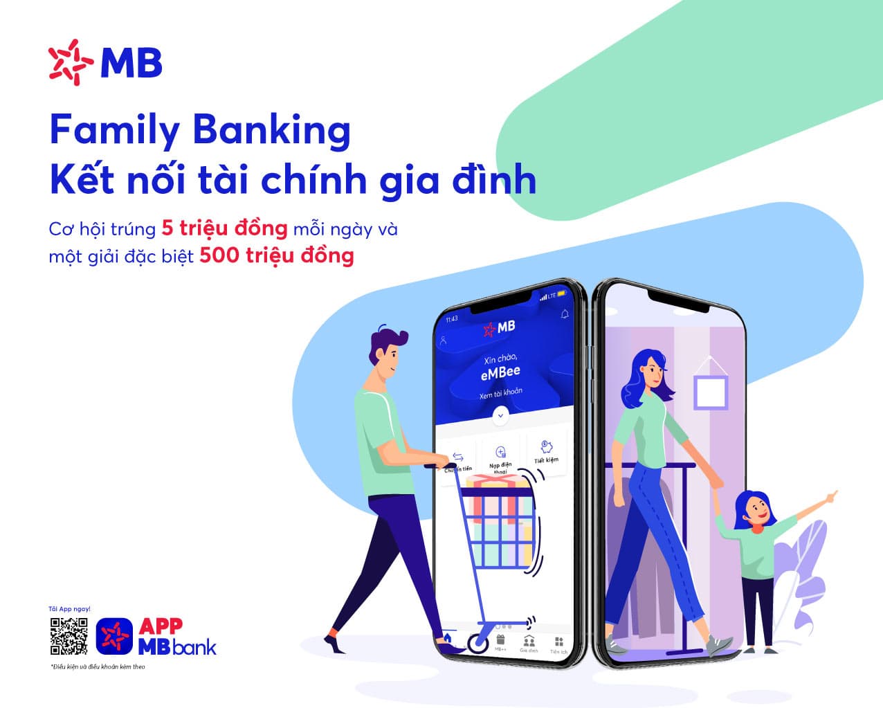 Chuyển tiền miễn phí tại MBBank
