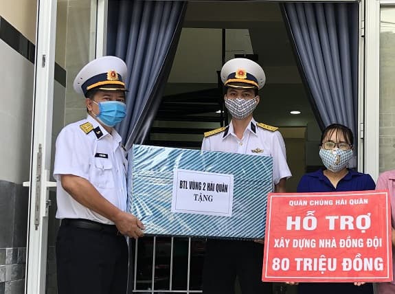 Bộ Tư lệnh Vùng 2 Hải quân khánh thành, bàn giao nhà đồng đội