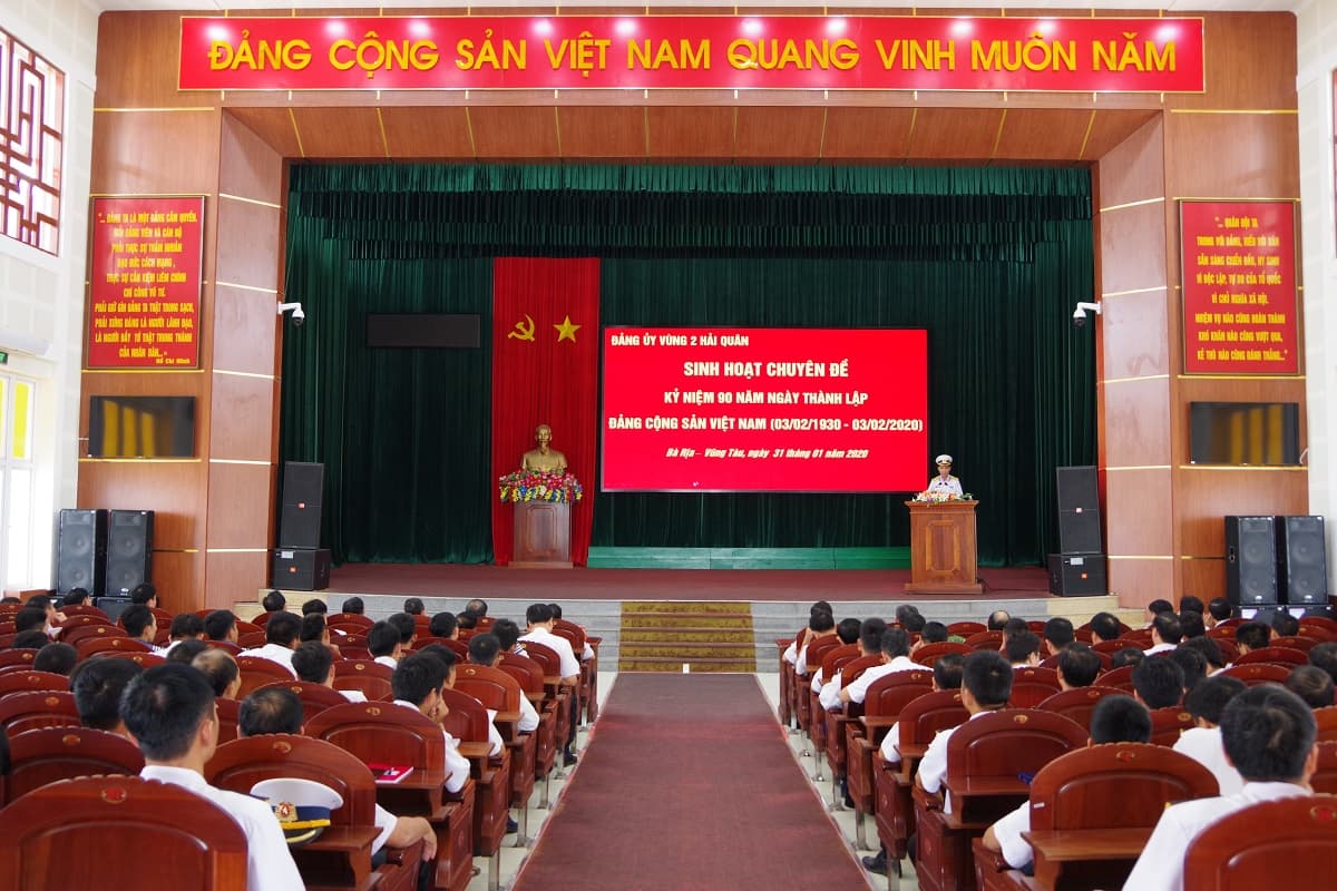 Đảng uỷ Vùng 2 Hải quân: Sinh hoạt chuyên đề kỷ niệm 90 năm Ngày thành lập Đảng