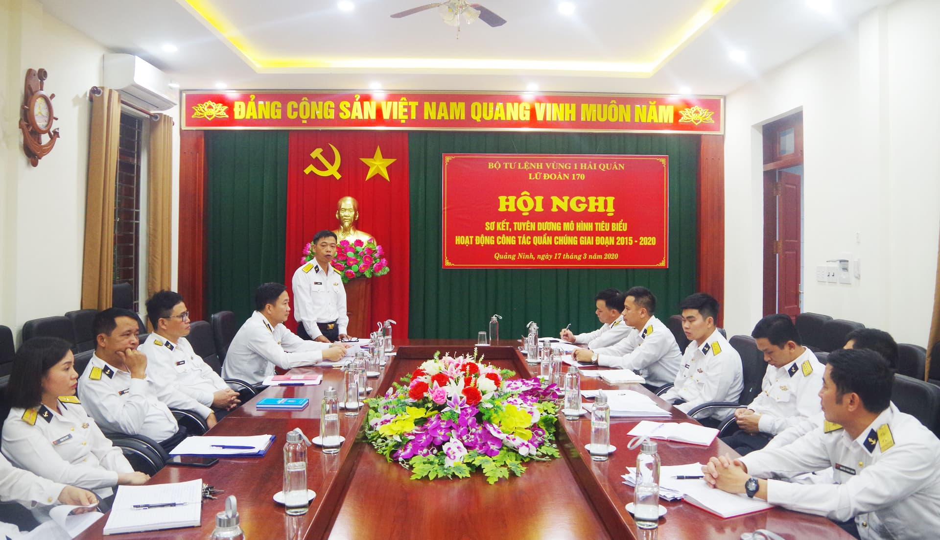 Lữ đoàn 170 Hải quân sơ kết, tuyên dương mô hình tiêu biểu hoạt động công tác quần chúng giai đoạn 2015-2020