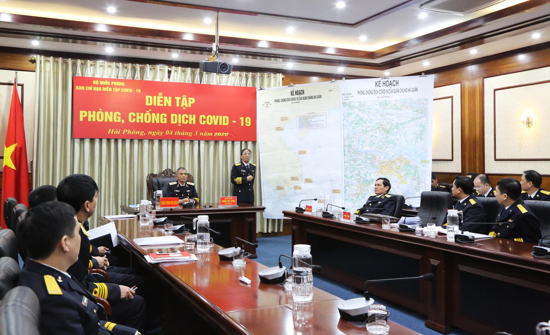 Công điện của Quân chủng Hải quân về việc tăng cường phòng, chống dịch Covid-19