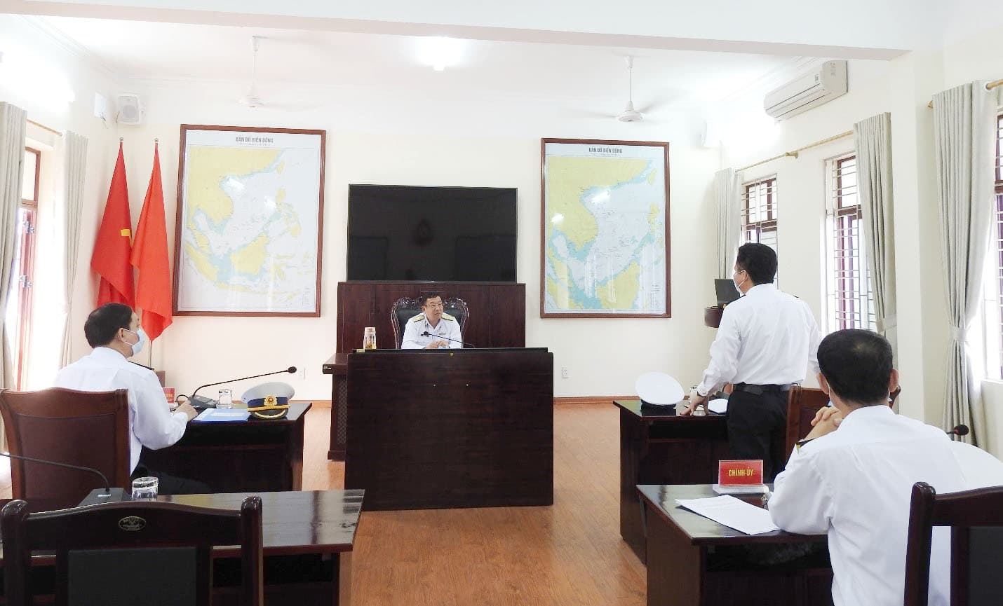 Tư lệnh Hải quân thăm, kiểm tra Trung tâm 47, Bộ Tham mưu Hải quân