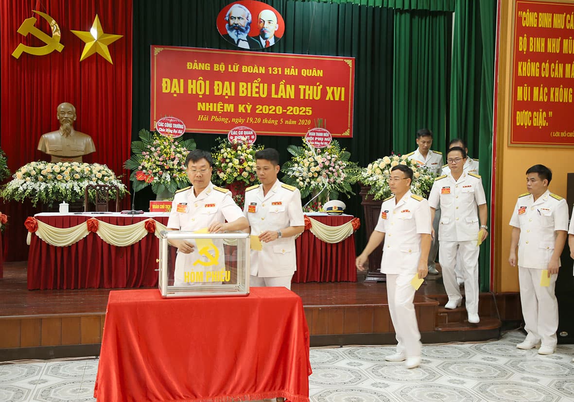 Đại hội đại biểu Đảng bộ Lữ đoàn Công binh 131 Hải quân lần thứ XVI, nhiệm kỳ 2020-2025