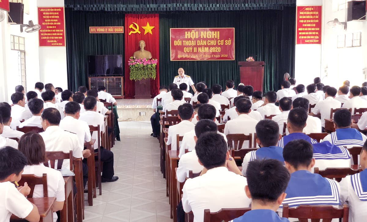 Vùng 2 Hải quân: Hội nghị đối thoại dân chủ cơ sở quý II