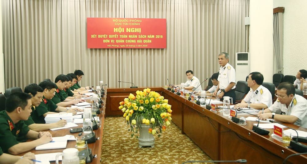 Cục Tài chính, Bộ Quốc phòng: Hội nghị xét duyệt quyết toán ngân sách năm 2019 tại Quân chủng Hải quân