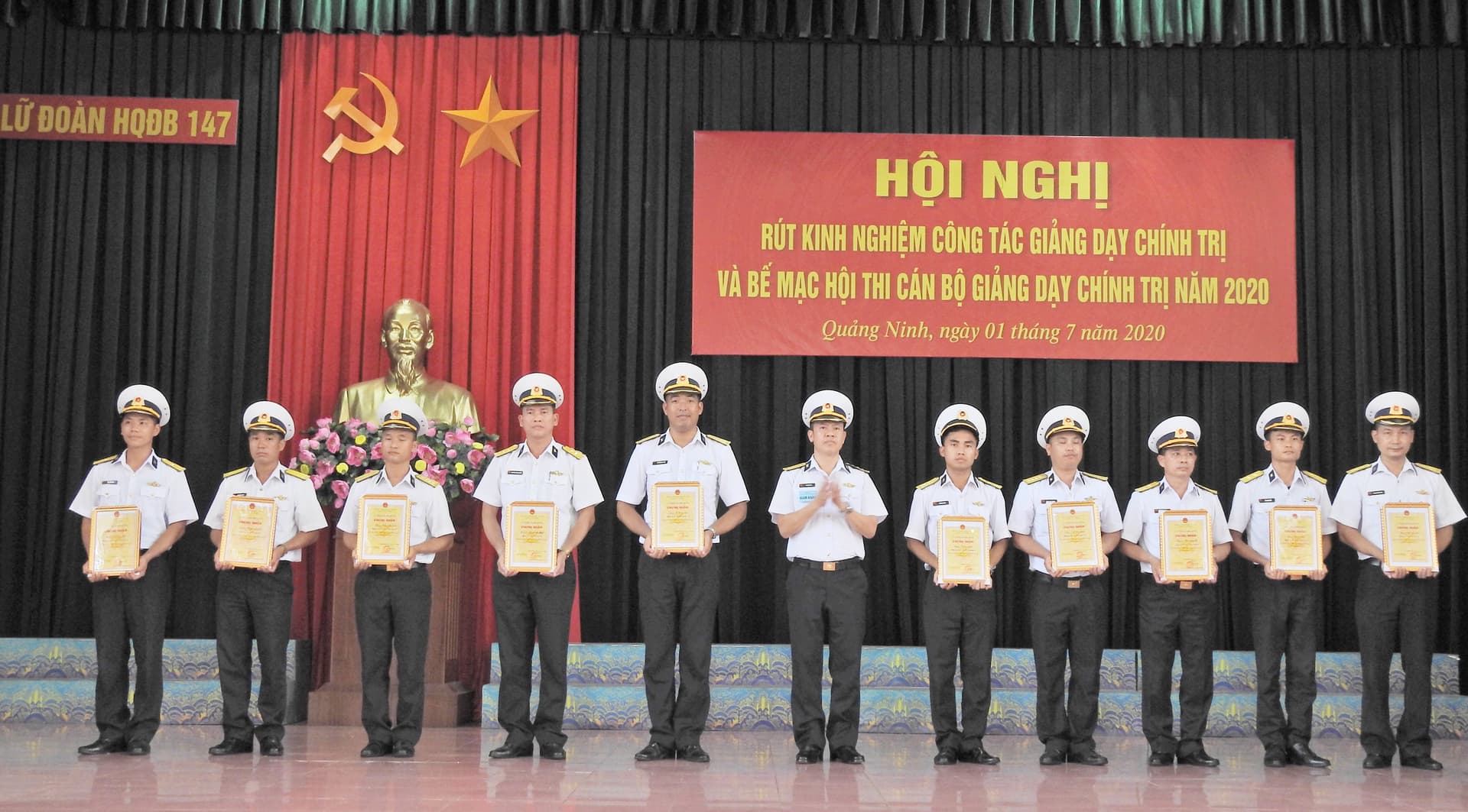 Lữ đoàn 147: Hội nghị rút kinh nghiệm công tác giảng dạy chính trị giai đoạn 2017 – 2020