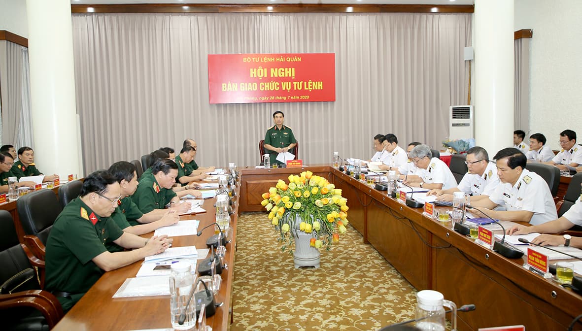 Hội nghị bàn giao chức vụ Tư lệnh Quân chủng Hải quân