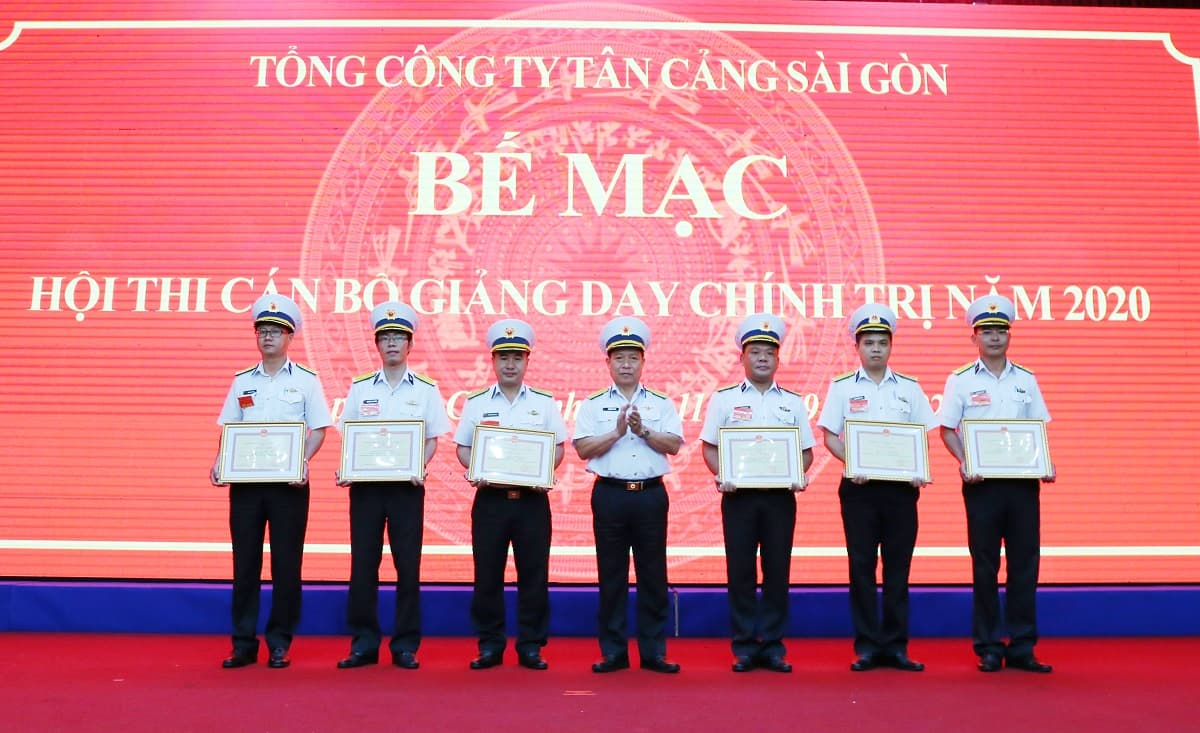 Tổng công ty Tân cảng Sài Gòn: Hội thi cán bộ giảng dạy chính trị năm 2020