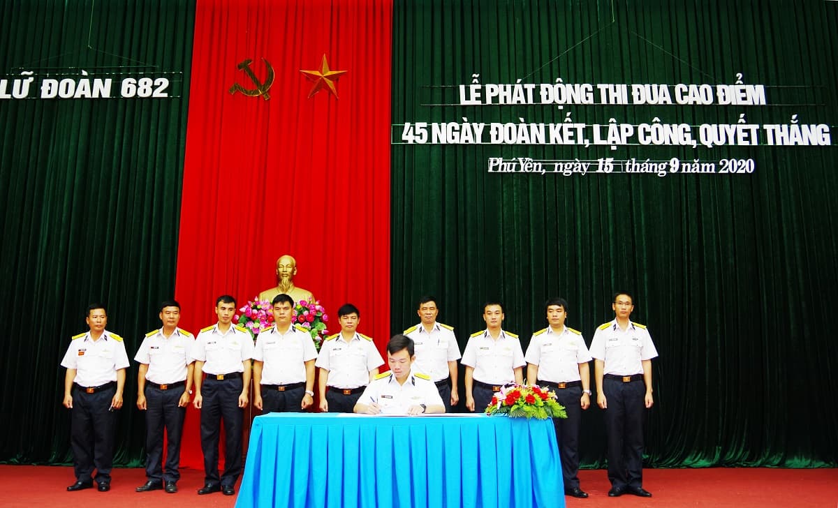 Lữ đoàn 682: Phát động thi đua “45 ngày đoàn kết, lập công, quyết thắng”