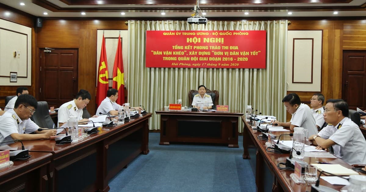 Tổng kết Phong trào thi đua “Dân vận khéo”, xây dựng “Đơn vị dân vận tốt” trong quân đội giai đoạn 2016-2020