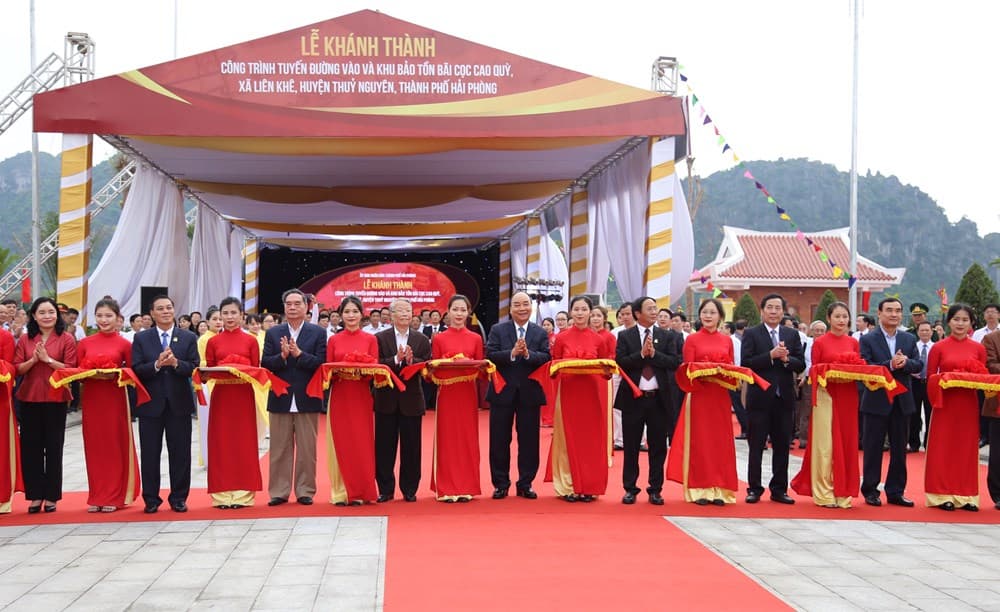 Hải Phòng: Khánh thành tuyến đường vào và Khu bảo tồn bãi cọc Cao Quỳ