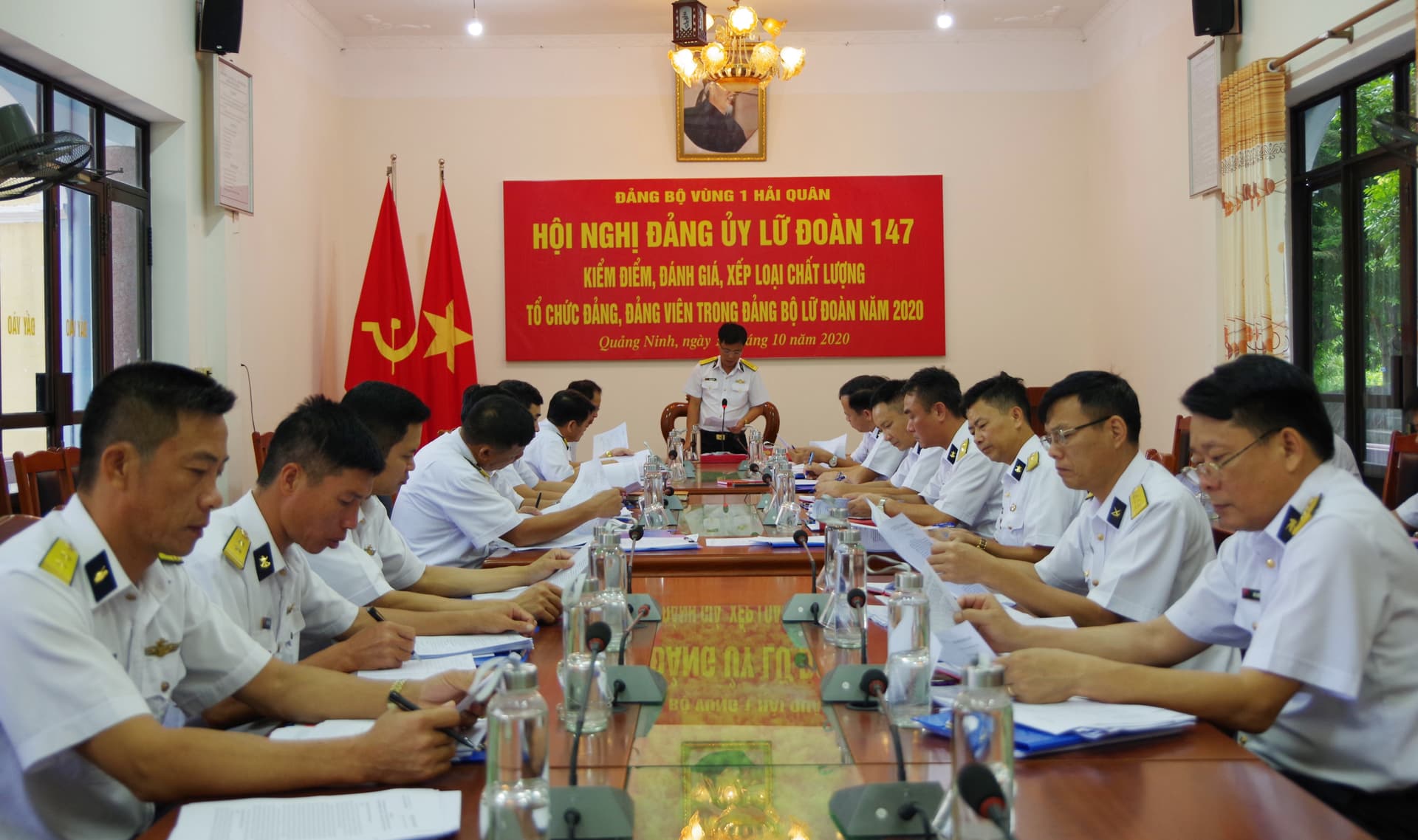 Đảng uỷ Lữ đoàn 147: Hội nghị kiểm điểm, đánh giá, xếp loại chất lượng tổ chức đảng, đảng viên năm 2020