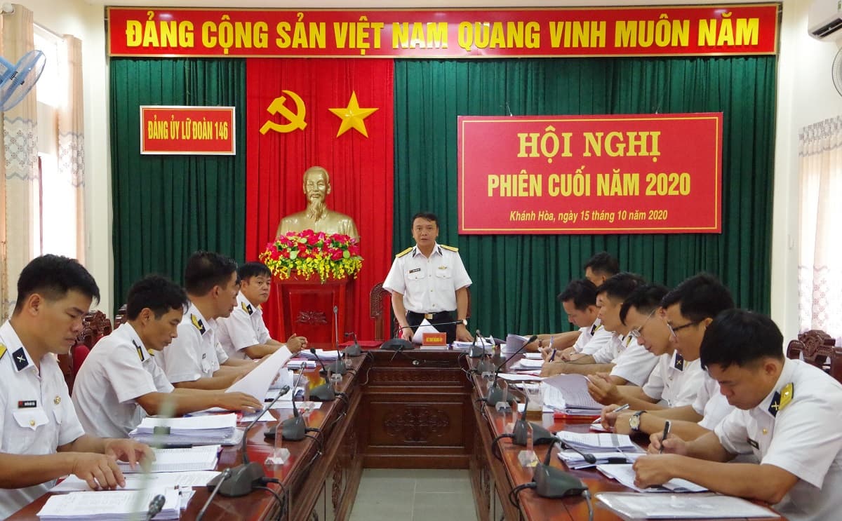 Đảng ủy Lữ đoàn 146: Hội nghị phiên cuối năm 2020
