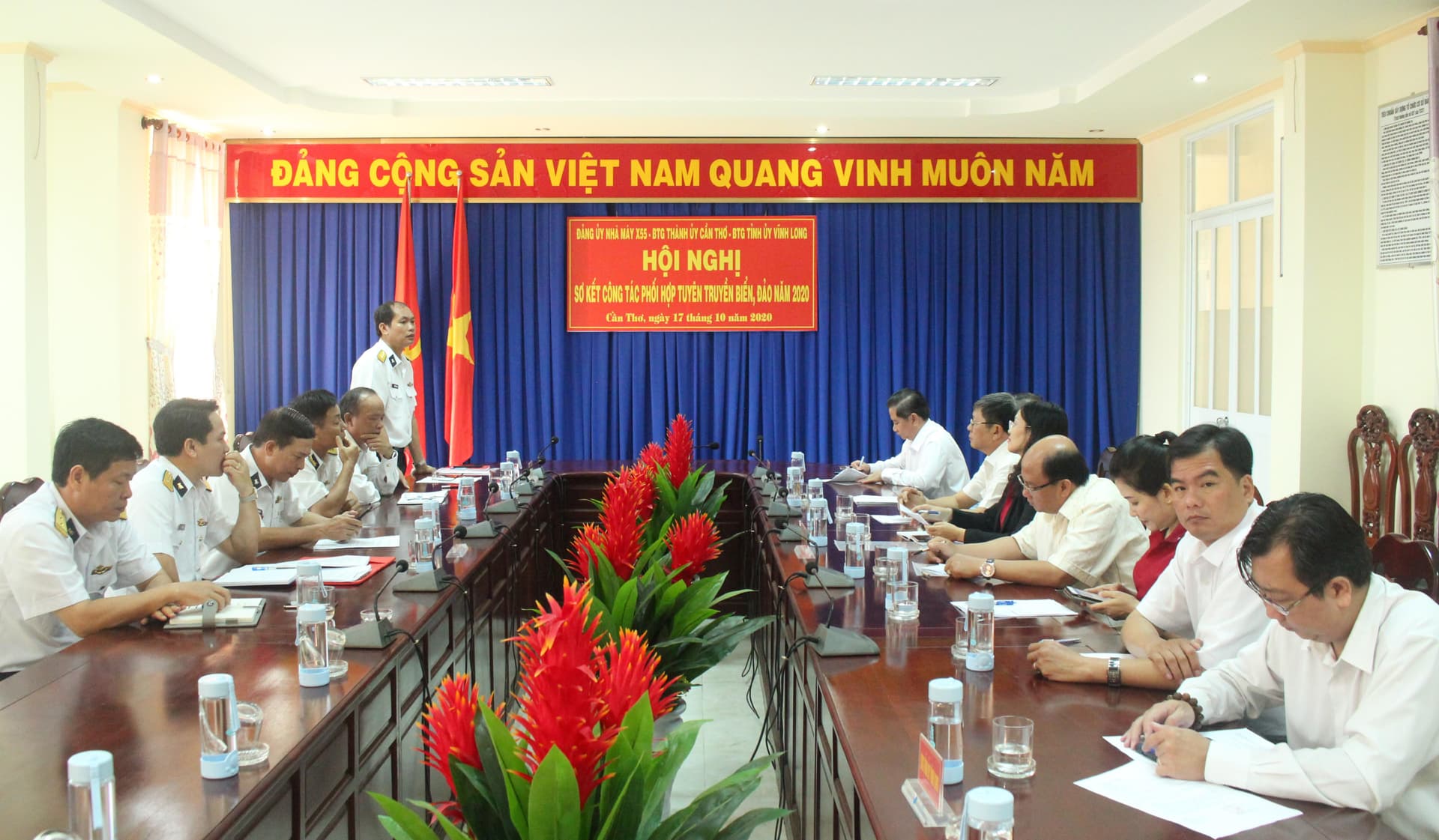 Nhà máy X55 sơ kết công tác phối hợp tuyên truyền biển, đảo năm 2020