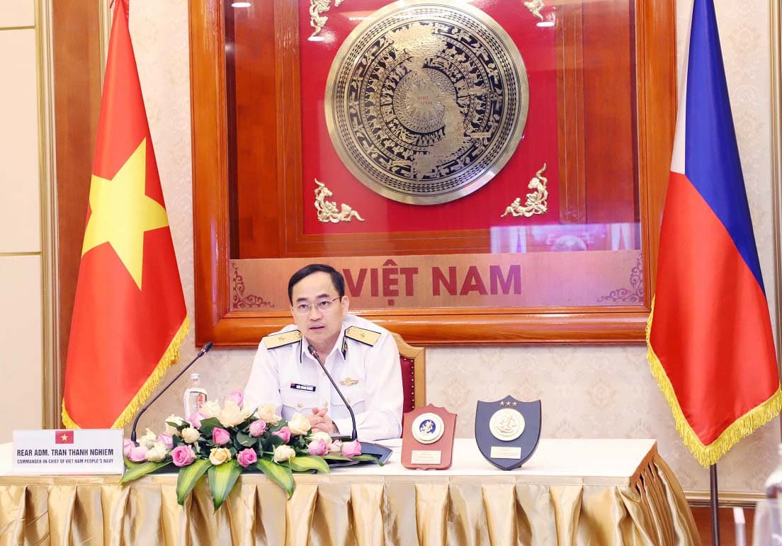 Điện đàm trực tuyến giữa Tư lệnh Hải quân Việt Nam và Tư lệnh Hải quân Philippines