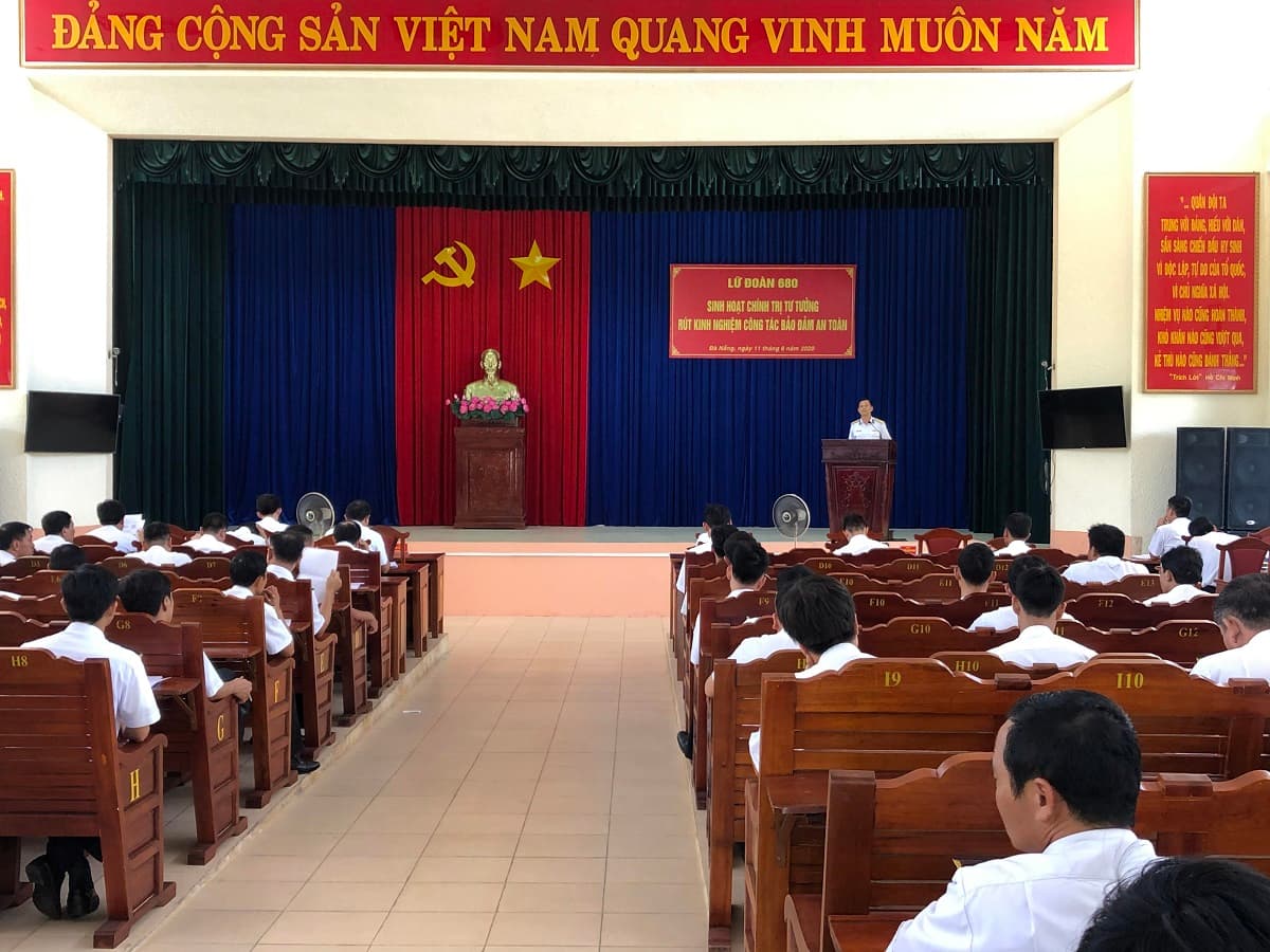 Lữ đoàn 680: Sinh hoạt chính trị tư tưởng về bảo đảm an toàn