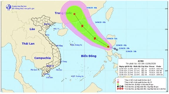Áp thấp nhiệt đới có khả năng mạnh lên thành bão