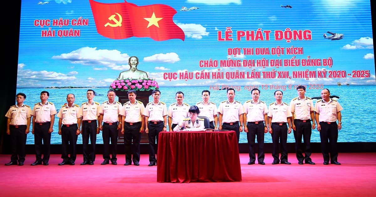 Cục Hậu cần Hải quân: Phát động thi đua đột kích chào mừng Đại hội Đảng bộ