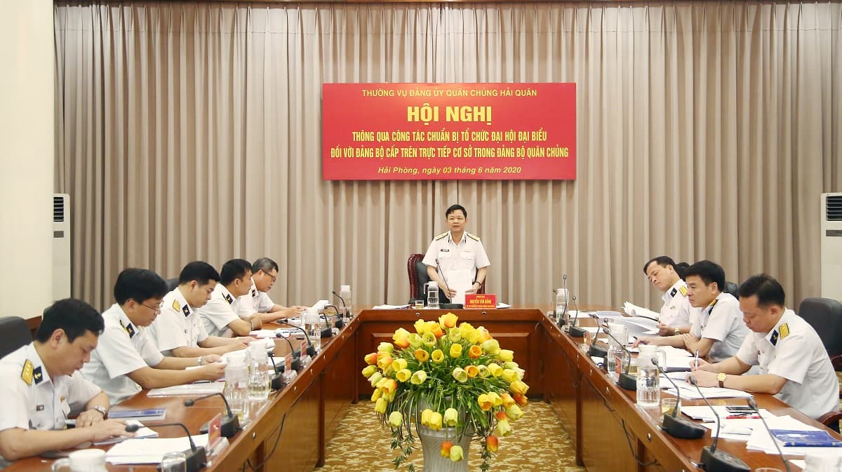 Thường vụ Đảng ủy Quân chủng Hải quân: Thông qua công tác chuẩn bị tổ chức đại hội đại biểu đảng bộ cấp trên trực tiếp cơ sở