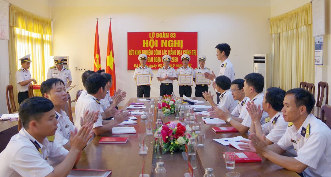 Lữ đoàn 83 rút kinh nghiệm công tác giảng dạy chính trị giai đoạn 2017-2020