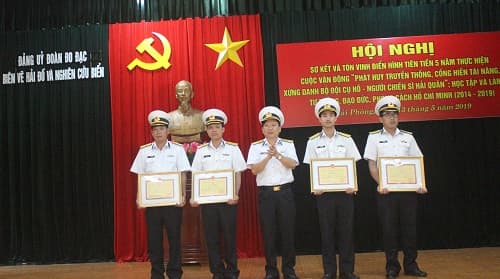 Các đơn vị sơ kết 5 năm thực hiện Cuộc vận động “Phát huy truyền thống, cống hiến tài năng, xứng danh Bộ đội Cụ Hồ - Người chiến sĩ Hải quân”
