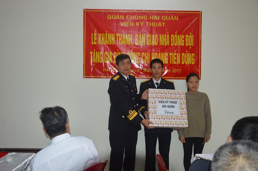 Viện Kỹ thuật Hải quân: Khánh thành, bàn giao Nhà đồng đội