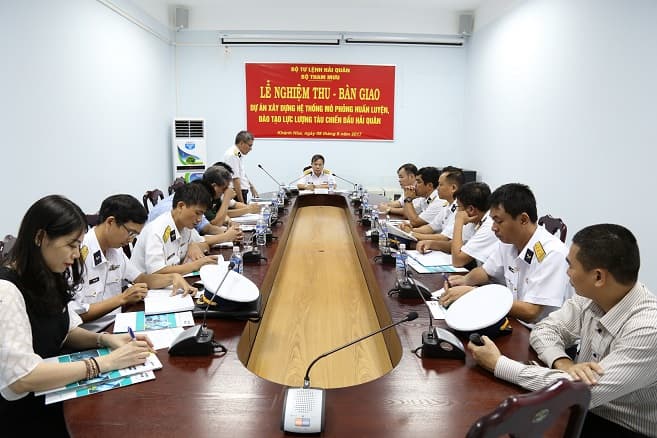 Nghiệm thu và bàn giao dự án xây dựng hệ thống mô phỏng huấn luyện