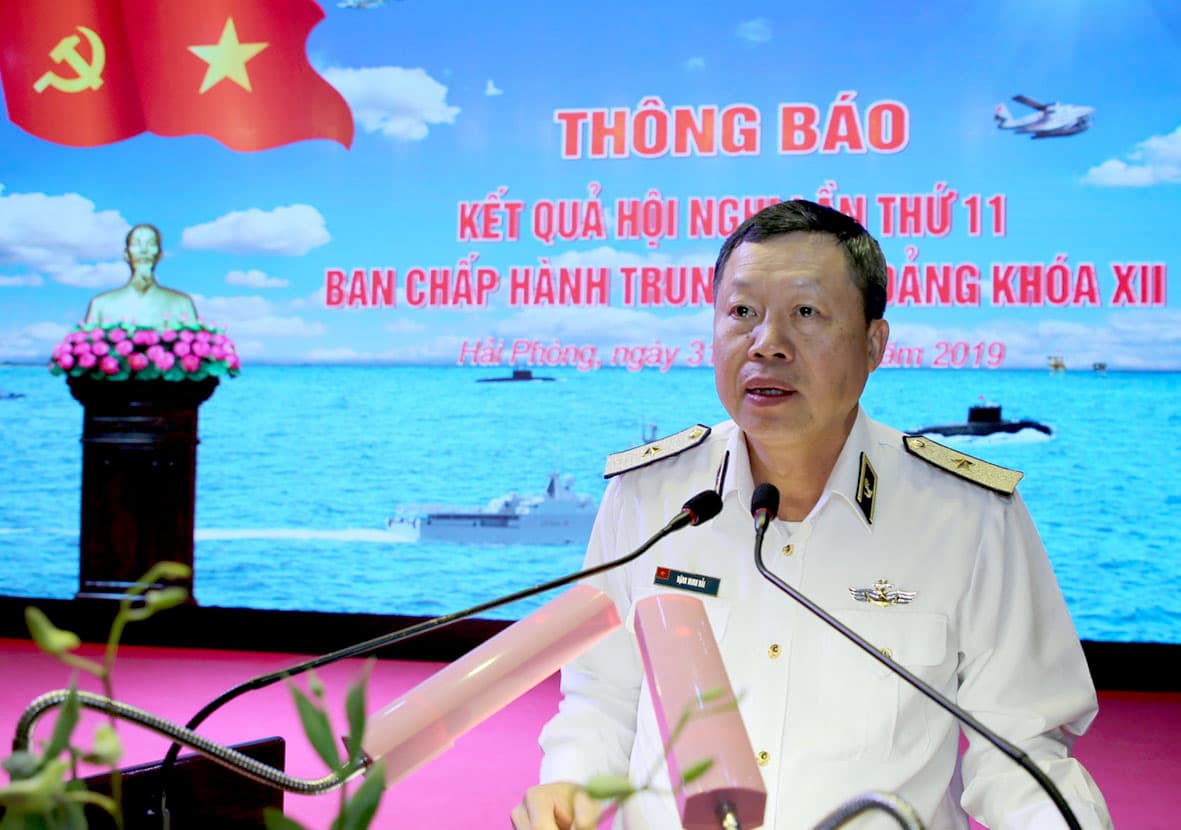 Đảng ủy Quân chủng Hải quân: Thông báo kết quả Hội nghị lần thứ 11, Ban Chấp hành Trung ương Đảng, Khóa XII